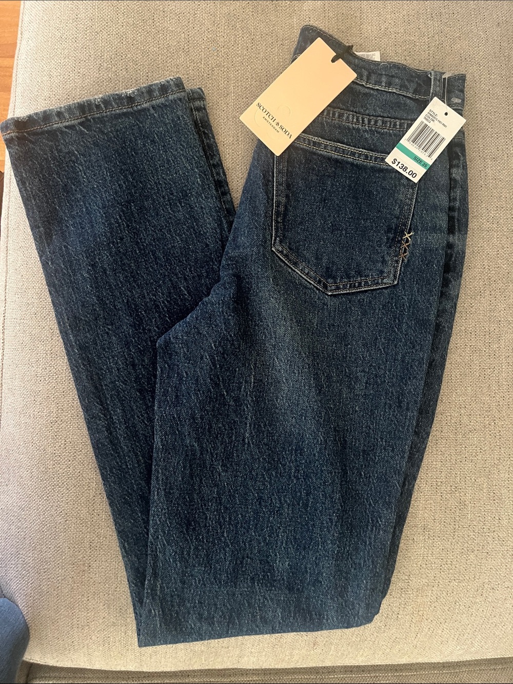 Scotch & Soda Dark Blue Straight Men’s Jeans